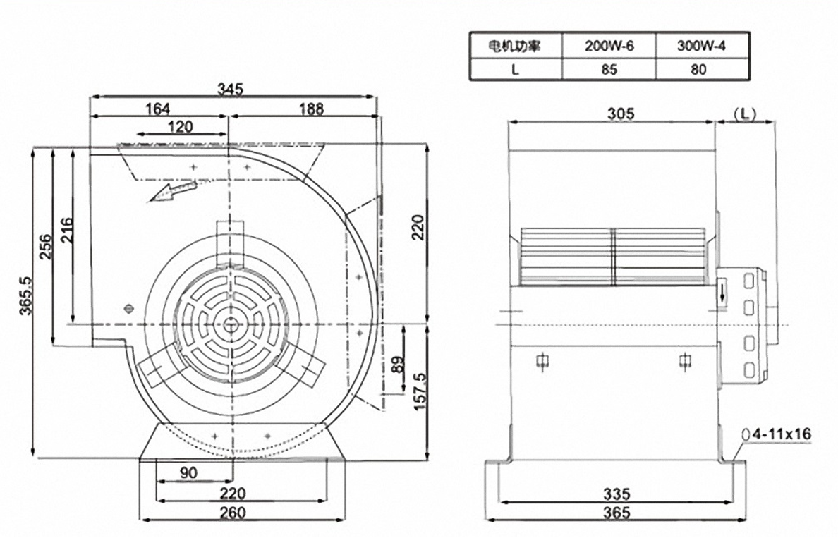 TGZ-8-9-200W-6-300W 8-9 8 Inch OEM wholesale China AC Forward Curved Centrifugal Fan factory manufacturer supplier